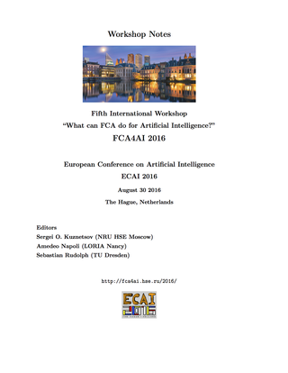 Proceedings of the International Workshop "What can FCA do for Artificial Intelligence?" (FCA4AI at ECAI 2016)